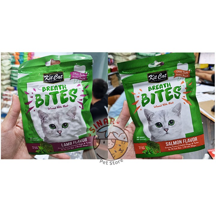 Kit Cat Breath Bites 60GR Snack/Jajan Pengharum mulut Kucing mint