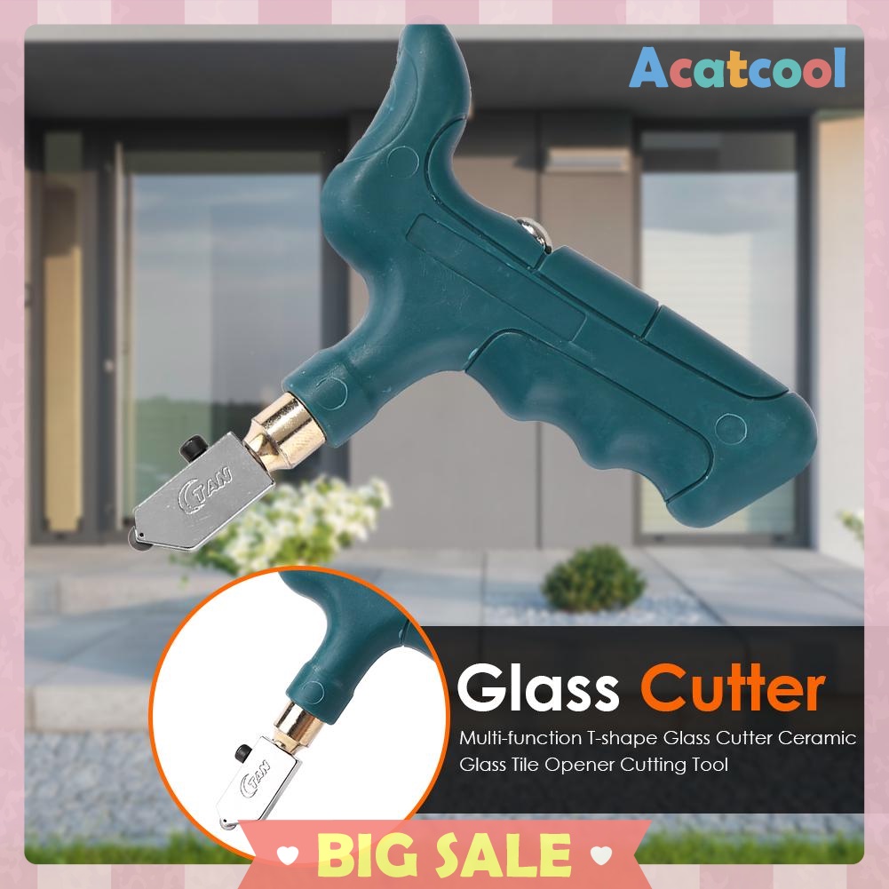 Multi-function T-shape Glass Cutter Ceramic Glass Tile Opener Cutting Tool