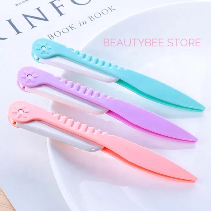 PENCUKUR ALIS / EYEBROW RAZOR LAMEILA ISI 3 PCS + CASE A0369