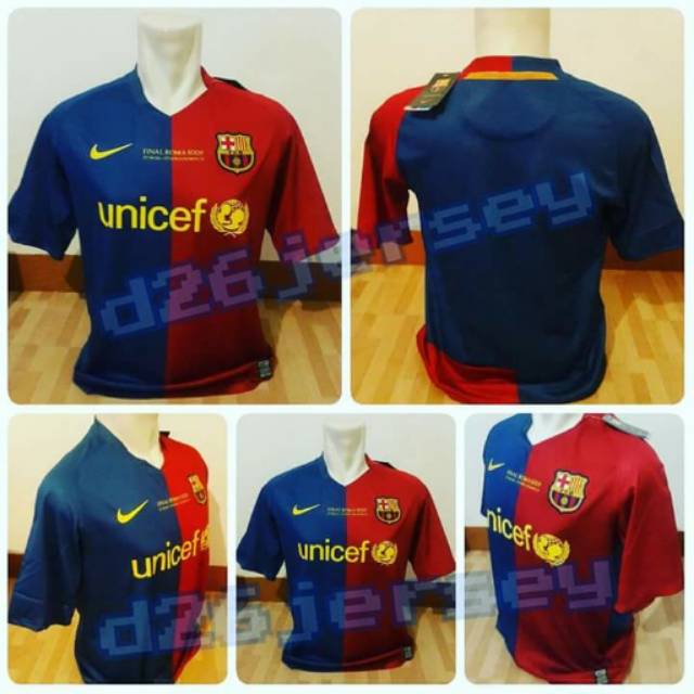 Jersey RETRO Barcelona FINAL UCL ROMA 2009 OFFICIAL