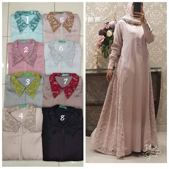 Dress MAREVI BRUKAT MEWAH