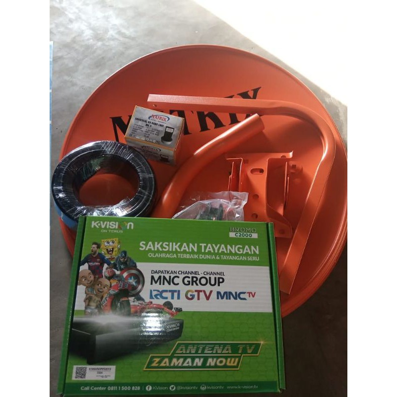 paket parabola mini 45 k-vision,c2000 bromo