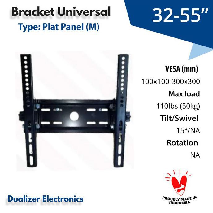 Bracket Smart Tv Led 32 40 43 49 50 55 Inch Coocaa Tcl Sharp Polytron Promo Hari Ini