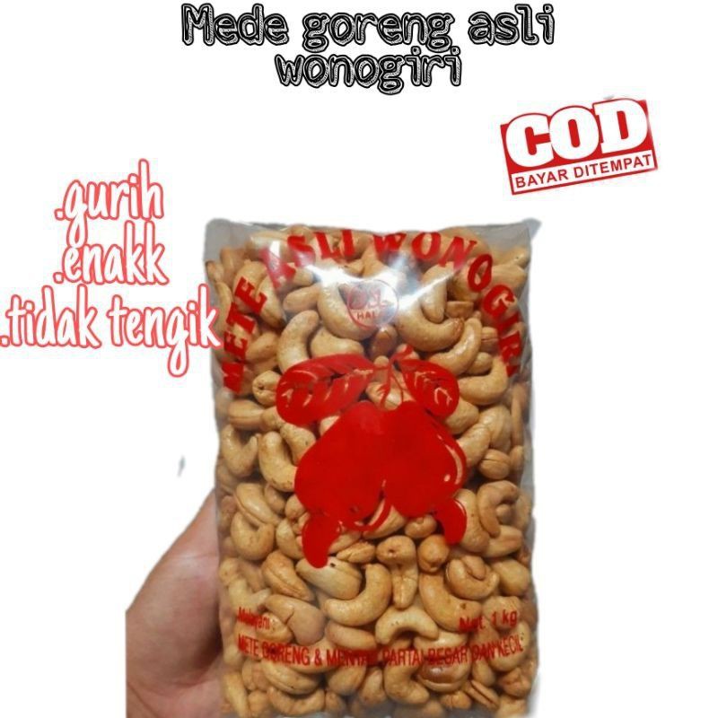 

kacang mede mente mete goreng bawang putih asli wonogiri