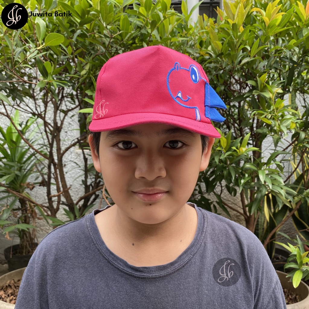 Topi Baseball Anak Motif T-REX DINO HAT DINO 2-10 Tahun