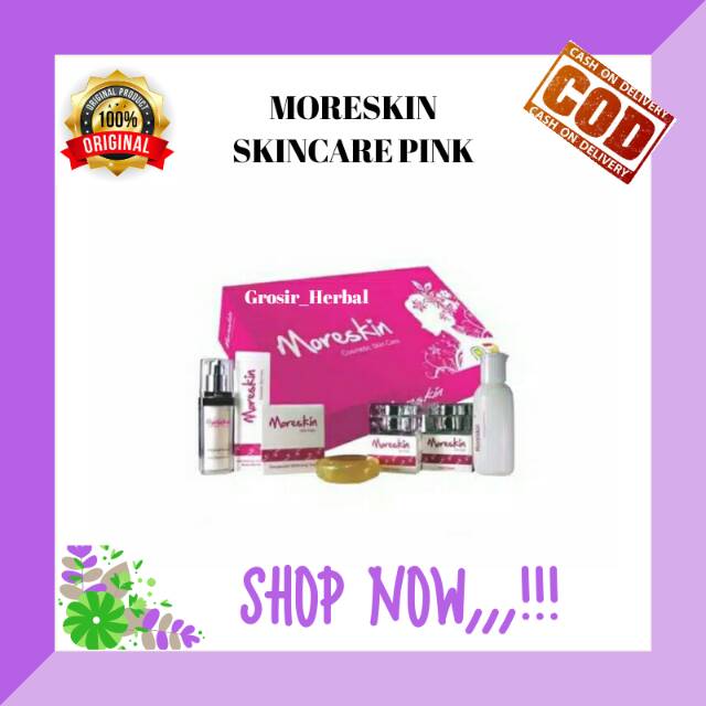 Paket moreskin pink, paket moreskin nasa,pemutih wajah, penghilang flek hitam,kosmetik aman, nasa,