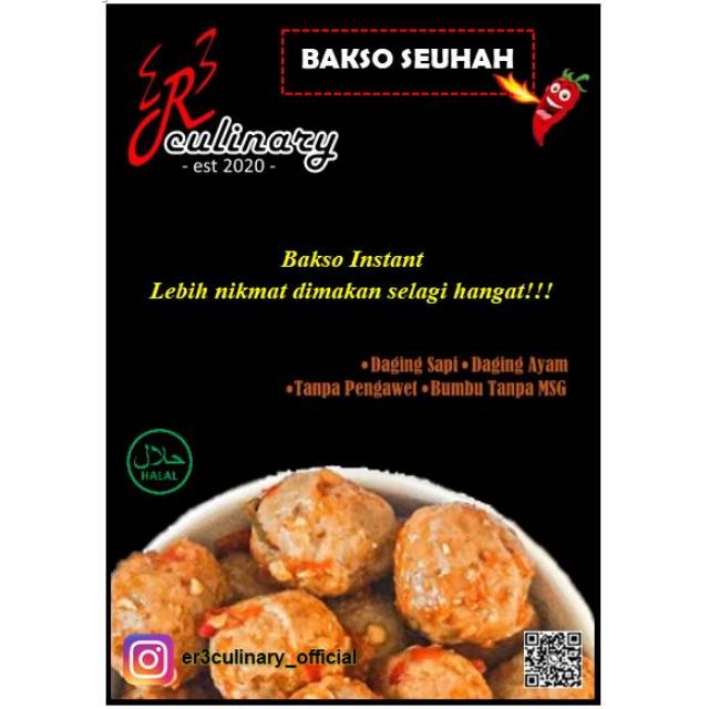 

Bakso instant ER3CULINARY BAKSO SEUHAH Porsi L