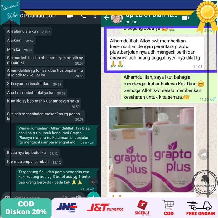 

◾COD◾ Obat Wasir & Ambien Grapto Plus Original