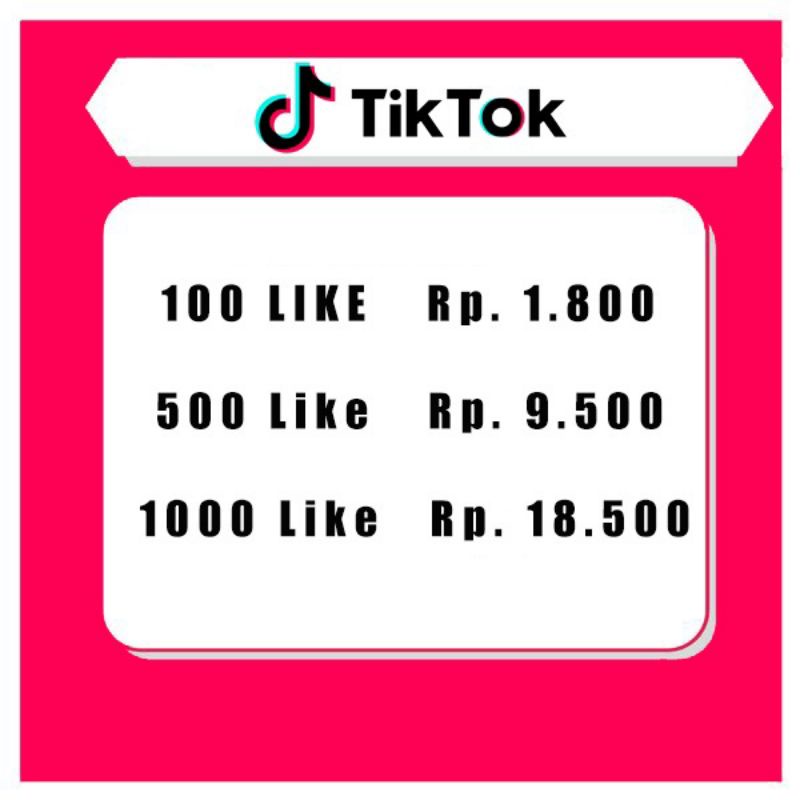 Tiktok Like Termurah