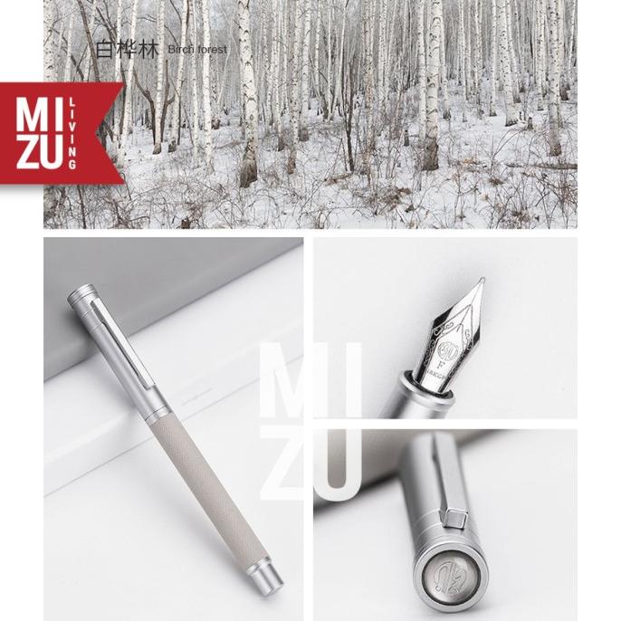

HONGDIAN BLACK FOREST Series Fountain Pen Gift Set Black Titanium Nib - Putih, FUDE Nib