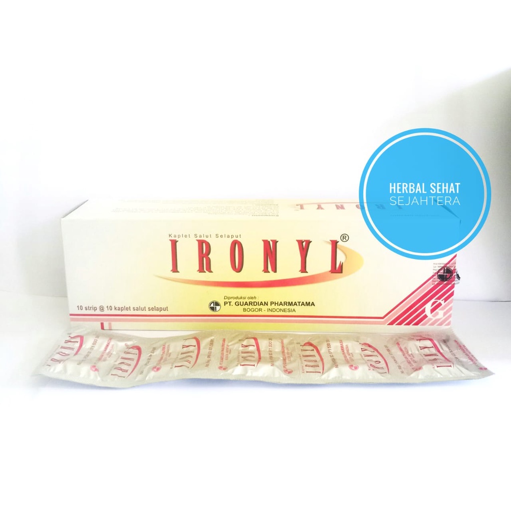 IRONYL Ironyl ironyl isi 100 Kaplet - Suplemen vitamin dan mineral untuk ibu hamil dan menyusui (PER