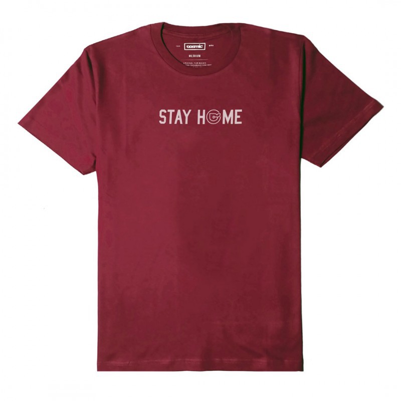 

Cosmic Tees Stay Home Maroon