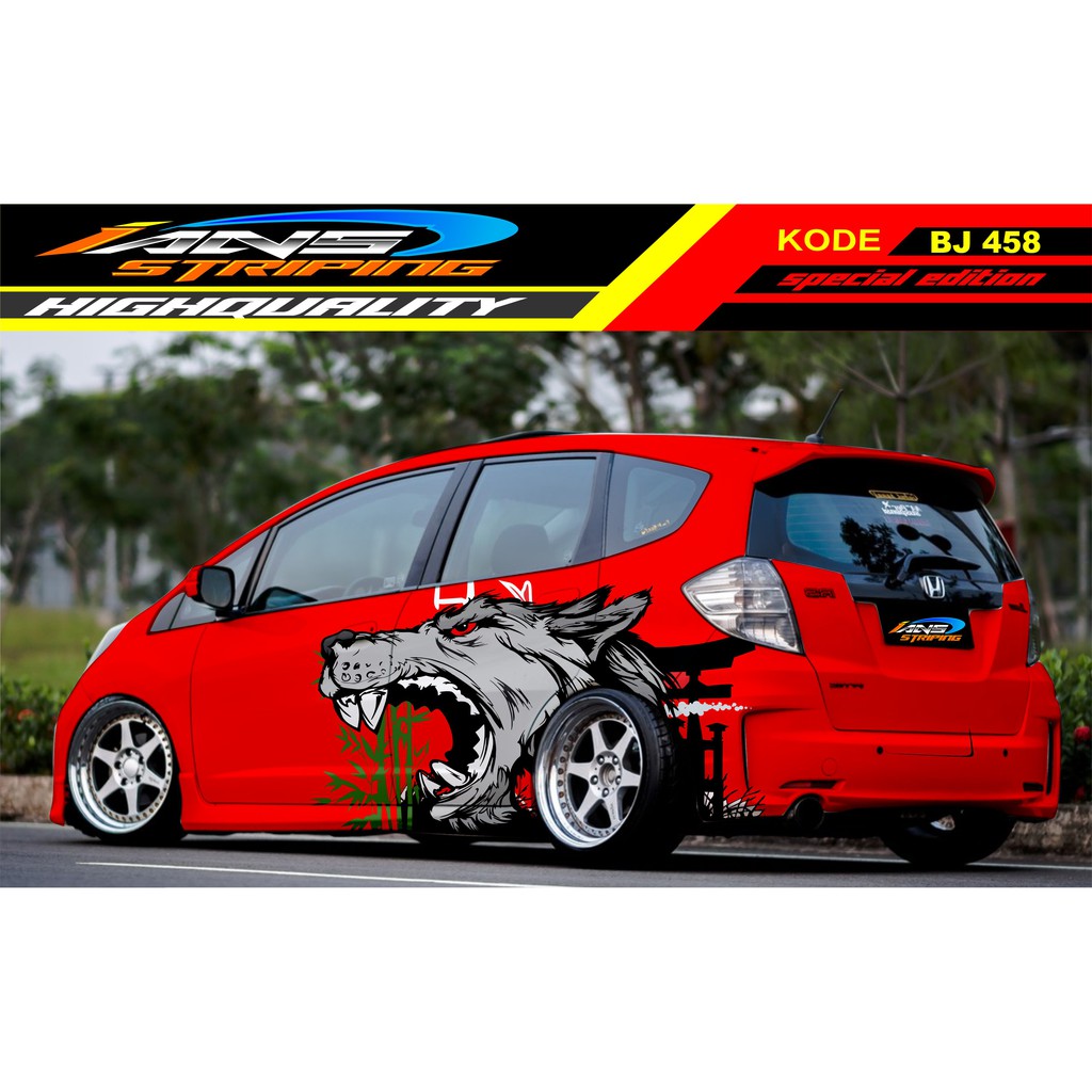 VARIASI STICKER MOBIL JAZZ, BRIO, SIGRA, YARIS, SWIFT / DECAL MOBIL / STICKER MOBIL JAZZ / STIKER