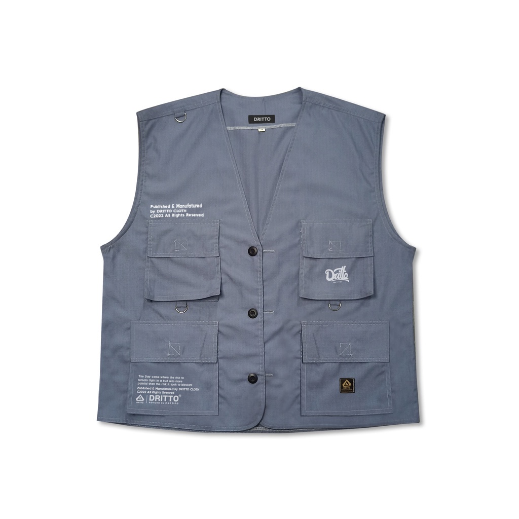 Dritto Vest - Nazio Rompi/Vest Unisex - Grey