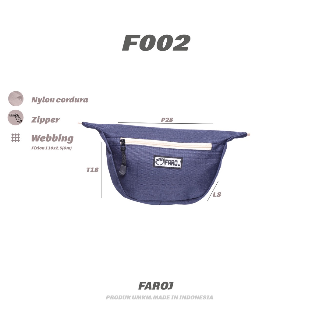 Tas Selempang Pria / Sling bag Pria Terbaru Original FAROJ FJ002