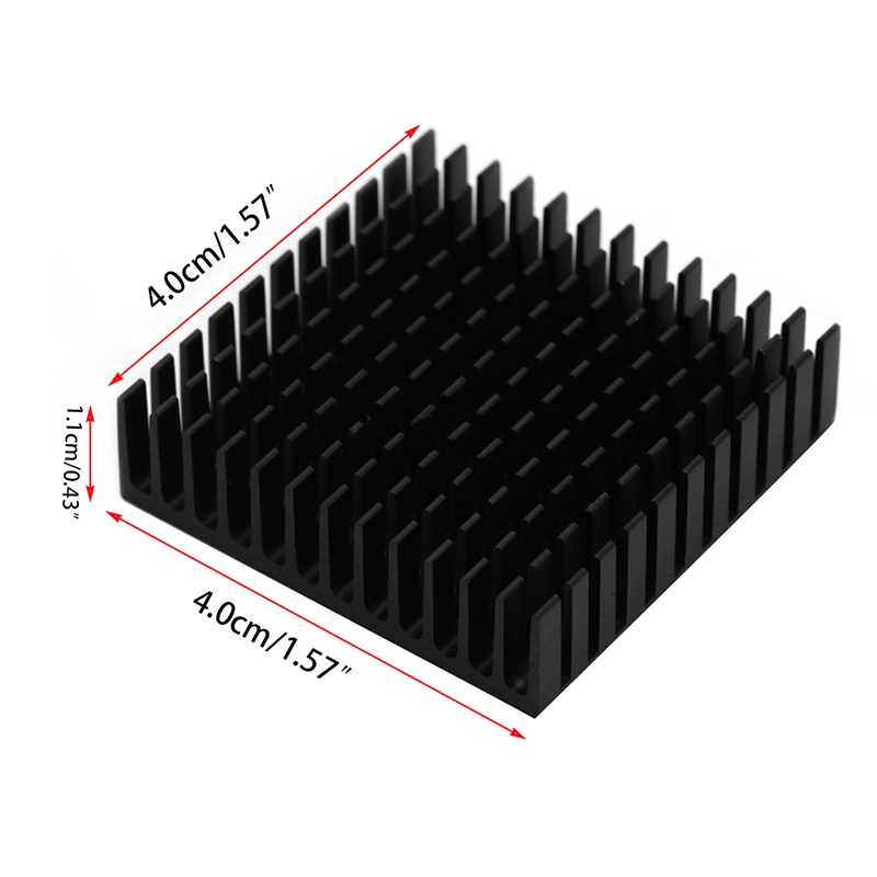 Bt 2Pcs Radiator Aluminium Heatsink Extruded Profile Pembuangan Panas Untuk Elektronik