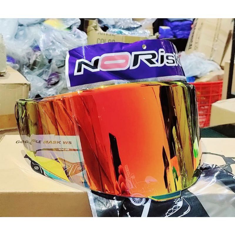 FLAT VISOR HELM KACA HELM KYT TT COURSE IRIDIUM BLUE IRIDIUM RED IRIDIUM WINE free stiker