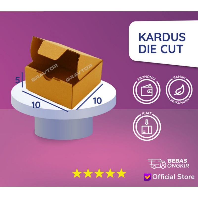 

Kardus packing 10 x 10 x 5 cm, kemasan box polos kecil