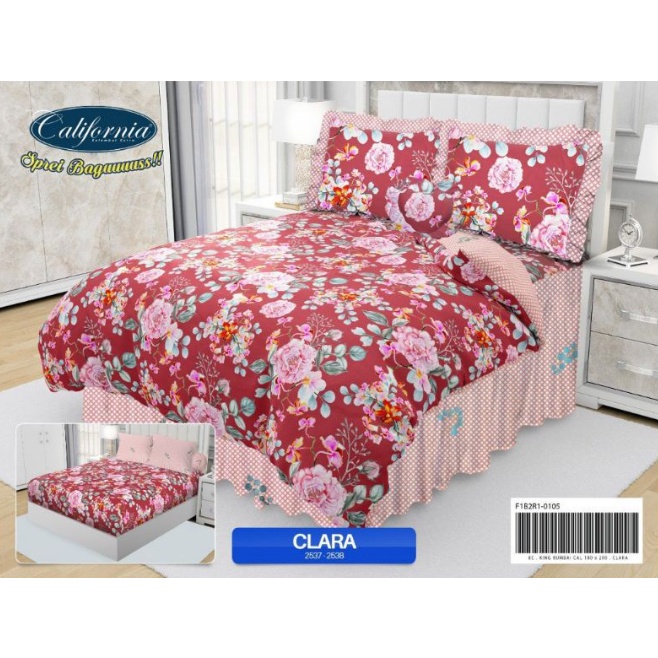 ❤ IJN ❤ Bedcover California King Rumbai Ukuran 180x200 cm Katun Selembut Sutra Kualitas Premium