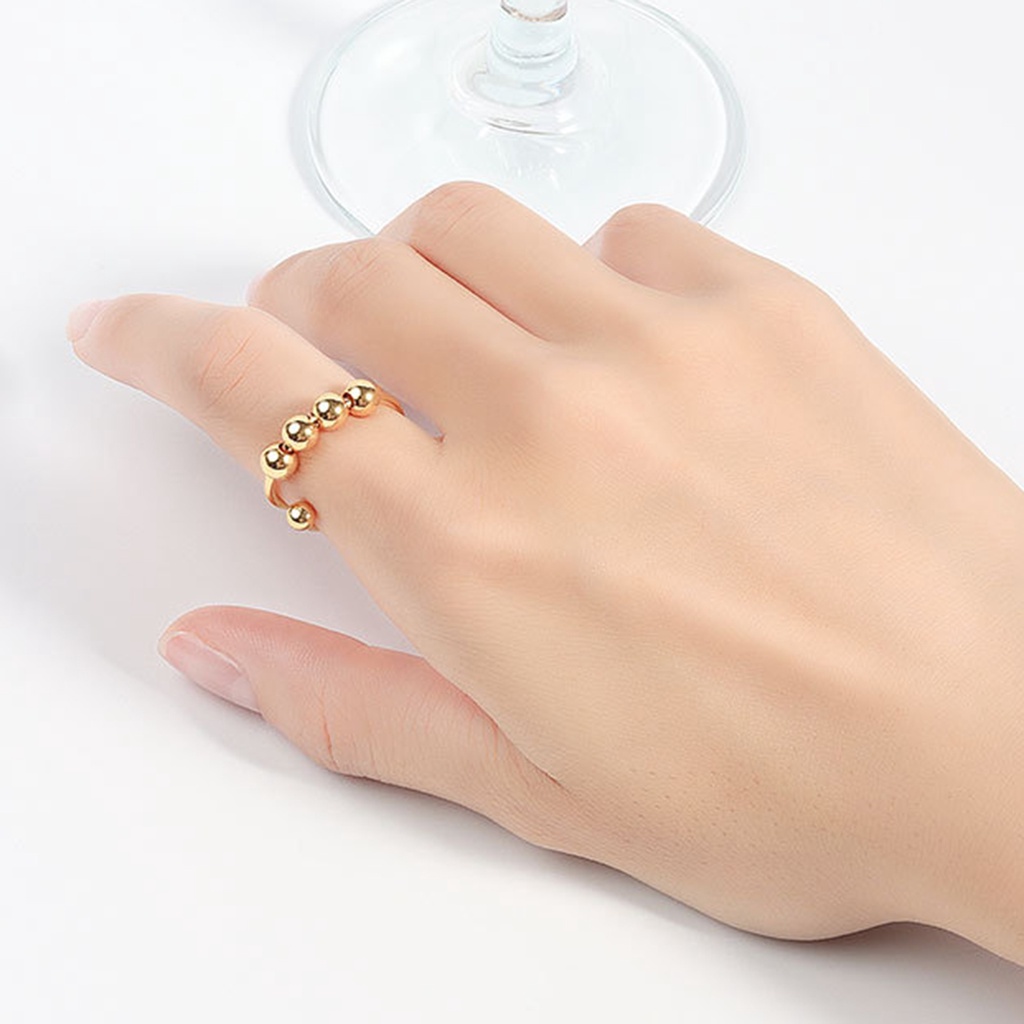 Hu Hu Hu Hu Hu Alat Bantu Pasang Kacamata♡ Cincin Model Terbuka Adjustable Bahan Tembaga Untuk Unisex