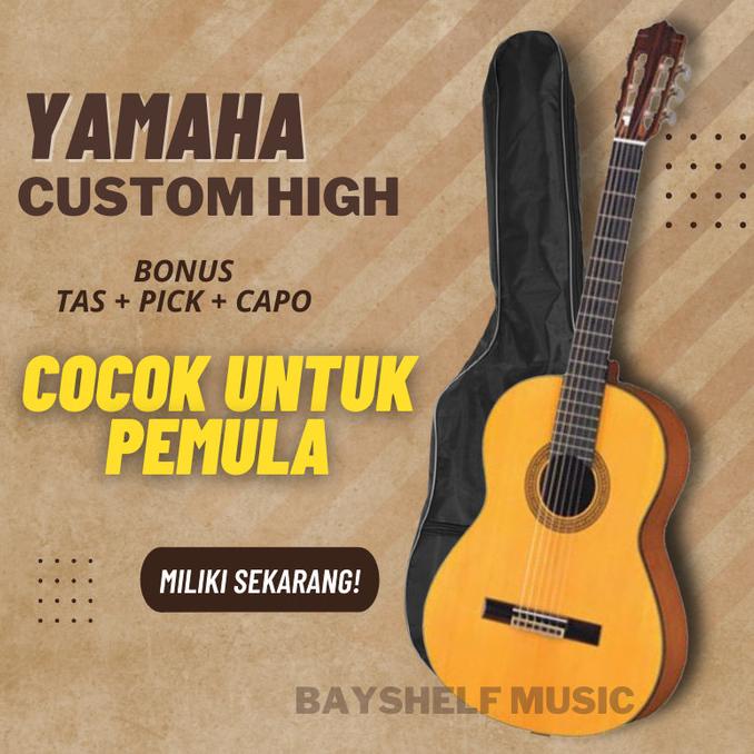 GITAR AKUSTIK YAMAHA C370 CUSTOM CLASSIC NILON NYLON UNTUK PEMULA TERLARIS1010