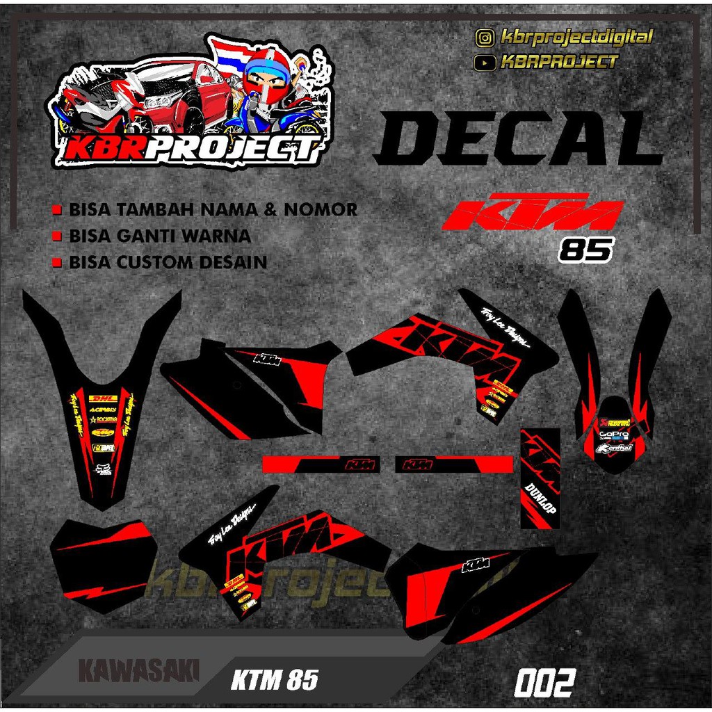 DECAL KTM 85 FULL BODY 002
