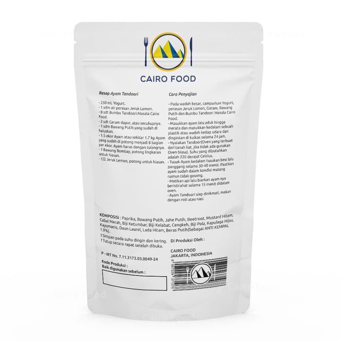 

Best Seller - Bumbu Tandoori Masala Cairo Food - 1 Kg