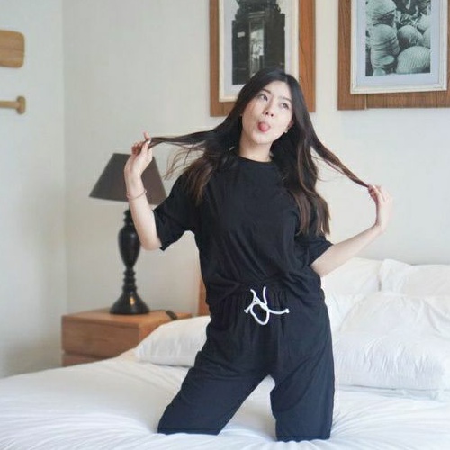 COCO - JENNIE SET - Celana Panjang - Setelan Wanita - Homewear - Pakaian Wanita - Piyama Wanita - Dailywear - Set Wanita-1