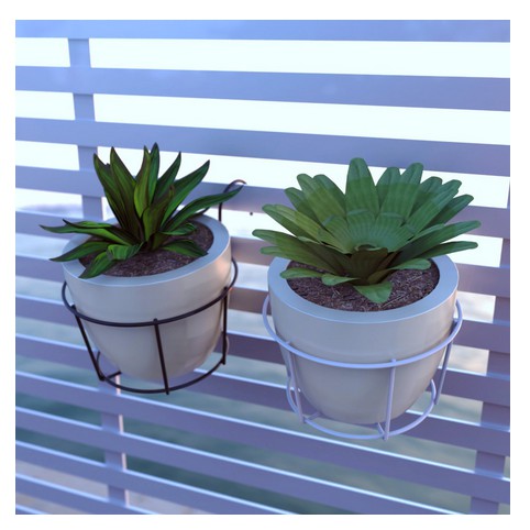 Bayar Cod/Rak Minimalis / Rak Pot Bunga / Gantungan Pot Bunga Bahan Kawat Besi Untuk Pagar Dan Balko