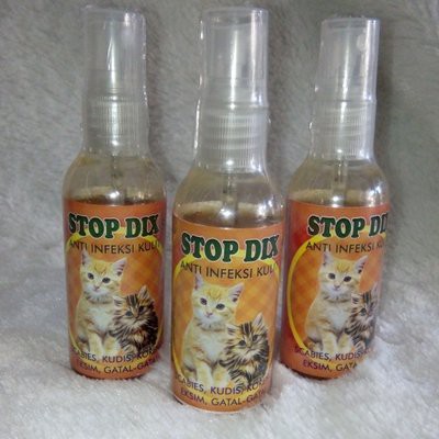 Obat Scabies Luka Bisul Gudig Kucing Stop Dix 60 Ml Spray Shopee Indonesia