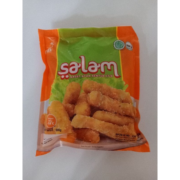 

NUGGET SALAM STIK 500gr / NUGGET AYAM BENTUK STIK