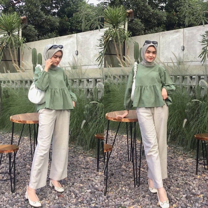 Alensa Blouse Atasan Wanita Casual-Mint