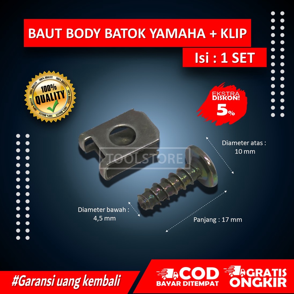 Jual Baut Body Bodi Motor Yamaha Mio Klip Clip Dan Skrup Sekrup Body