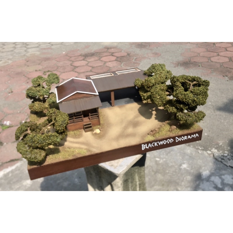 Diorama Hot Wheels Rumah Country + Garasi Pesanan Om Rosy