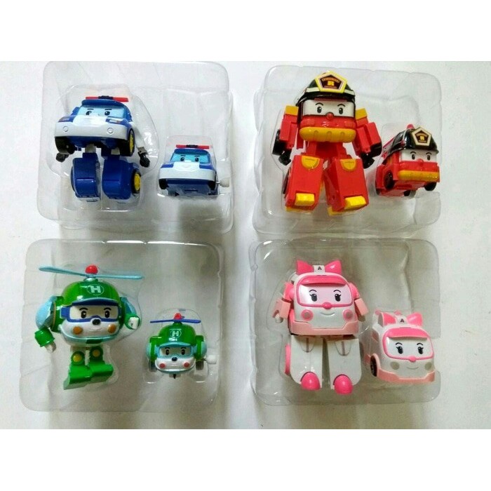 Jual FIGURE ROBOCAR POLI 2 IN 1 + Mobil Poli Murah
