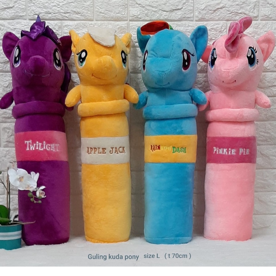 Guling Kuda Pony Pinkie Pie Apple Jack Rainbow Dash L 70cm/Guling Little Pony