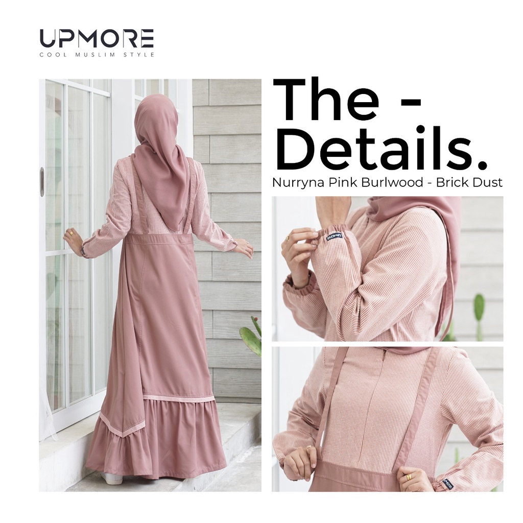 UPMORE NURRYNA PINK BURLWOOD BY MUTIF #GAMIS TERBARU MUTIF #ORIGINAL MUTIF #GAMIS TERBARU UPMORE