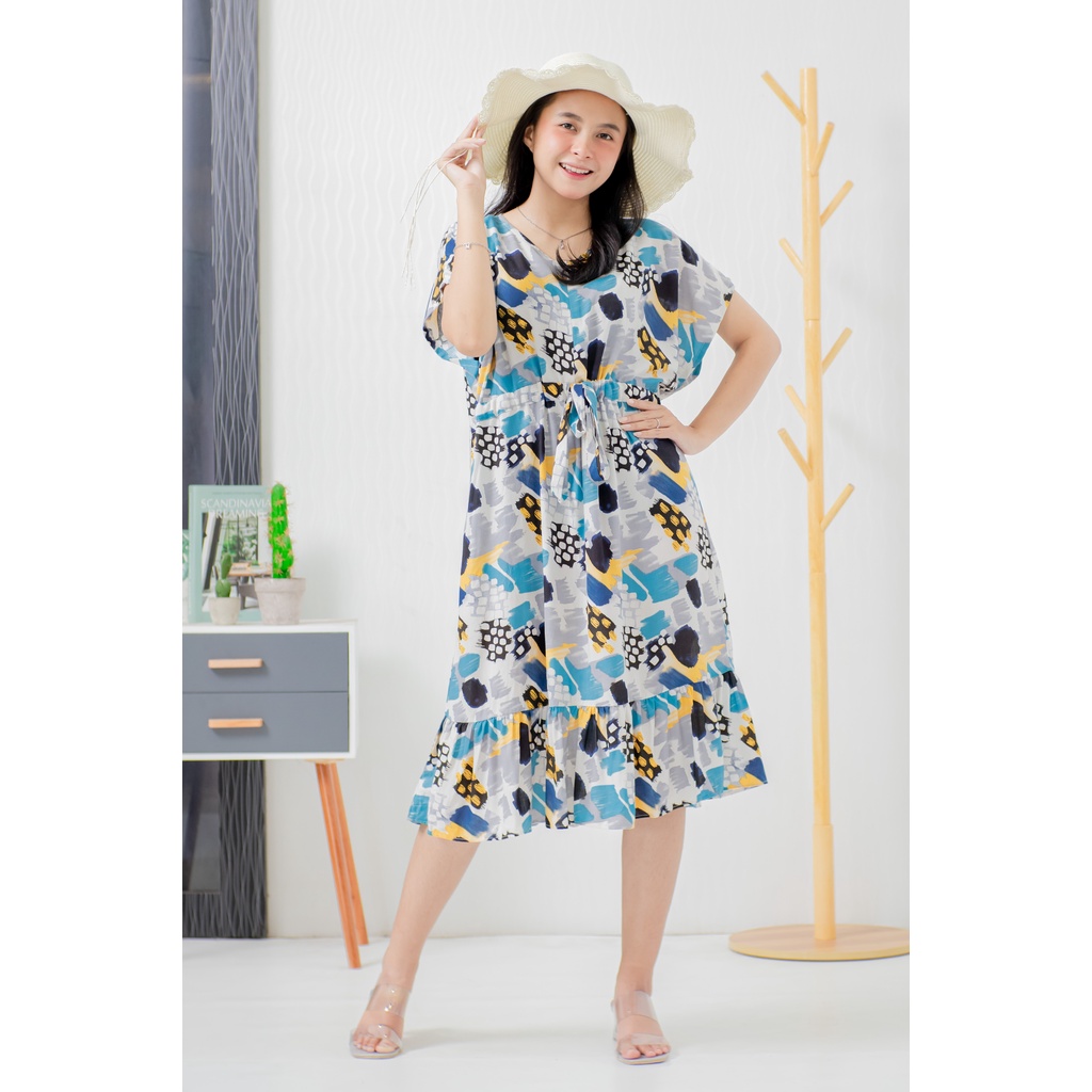 JESSIE Daster Serut Ruffle Busui Rayon Premium BUSUI by Ademin.Co-DRB-620(serut)