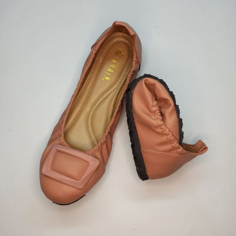 Sepatu Wanita Flatshoes Roll it ( BISA DILIPAT ) ANDIS AN09
