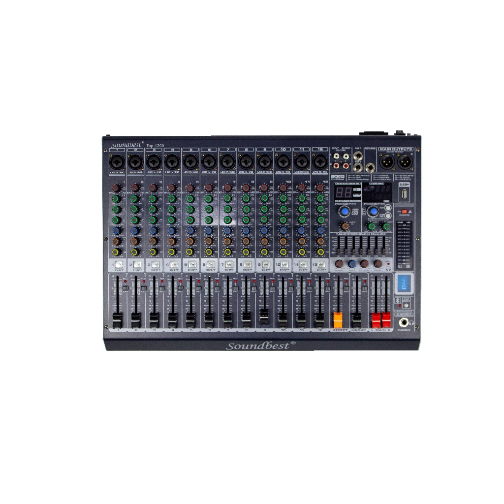 Mixer Soundbest TOP 1200 TOP-1200 TOP1200 Mixer 12 Channel Full Mono