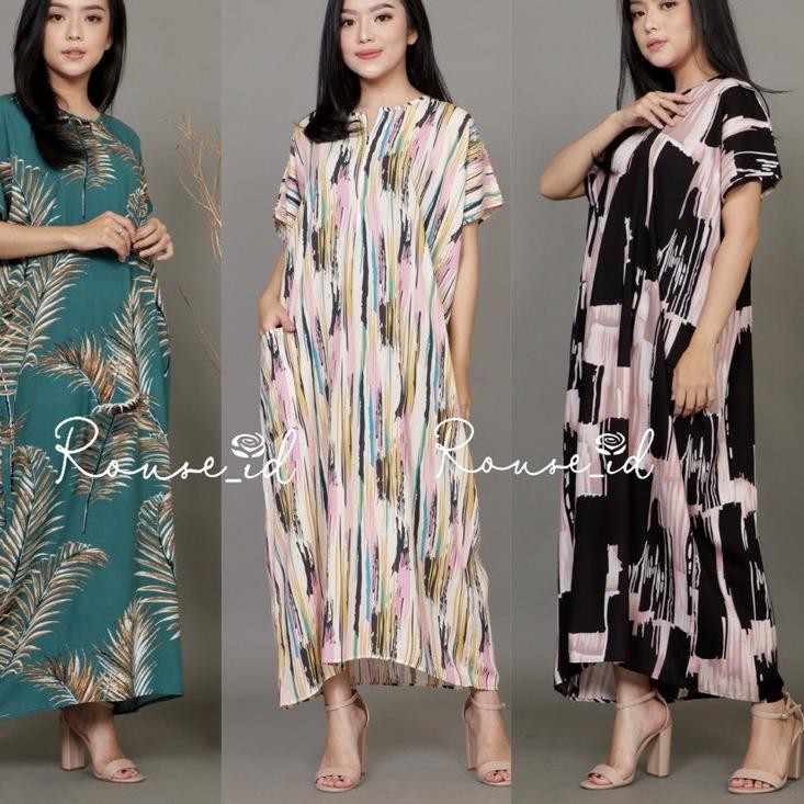Best Product ✉ PART 2 ROUSE ID DASTER BUSUI PREMIUM QUALITY SEMATA KAKI LD 130 DASTER RAYON MOTIF DA
