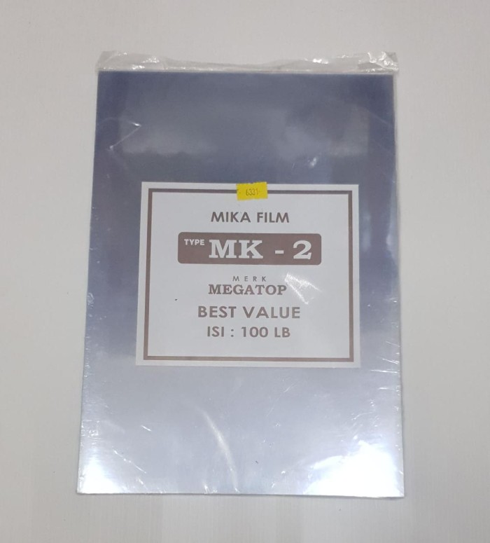 

COVER MICA MEGATOP MK-2 - 0,12 - A4 (100 lembar) | MIKA FILM