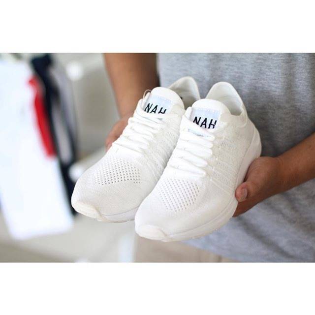 White Sneaker by NAH PROJECT YOGA FLEXKNIT V2.0 TRIPLE WHITE