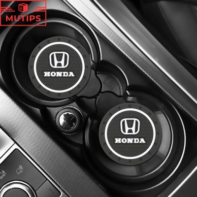Slot Cangkir Air Mobil Honda Non-Slip Mat Silica Gel Pad Untuk Kota Civic CRV Freed Brio HRV BRV Accord Jazz