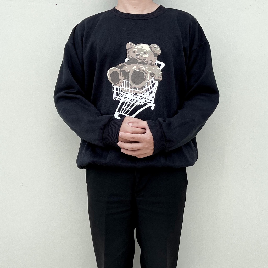 TROLLY BEAR SWEATER OVERSIZE PRIA SWITER CREWNECK