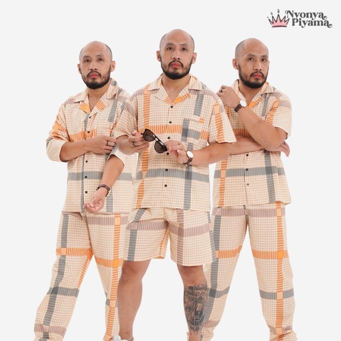 Nyonya Piyama Katun Set Piyama Pria (Alexi Classic) Storcila