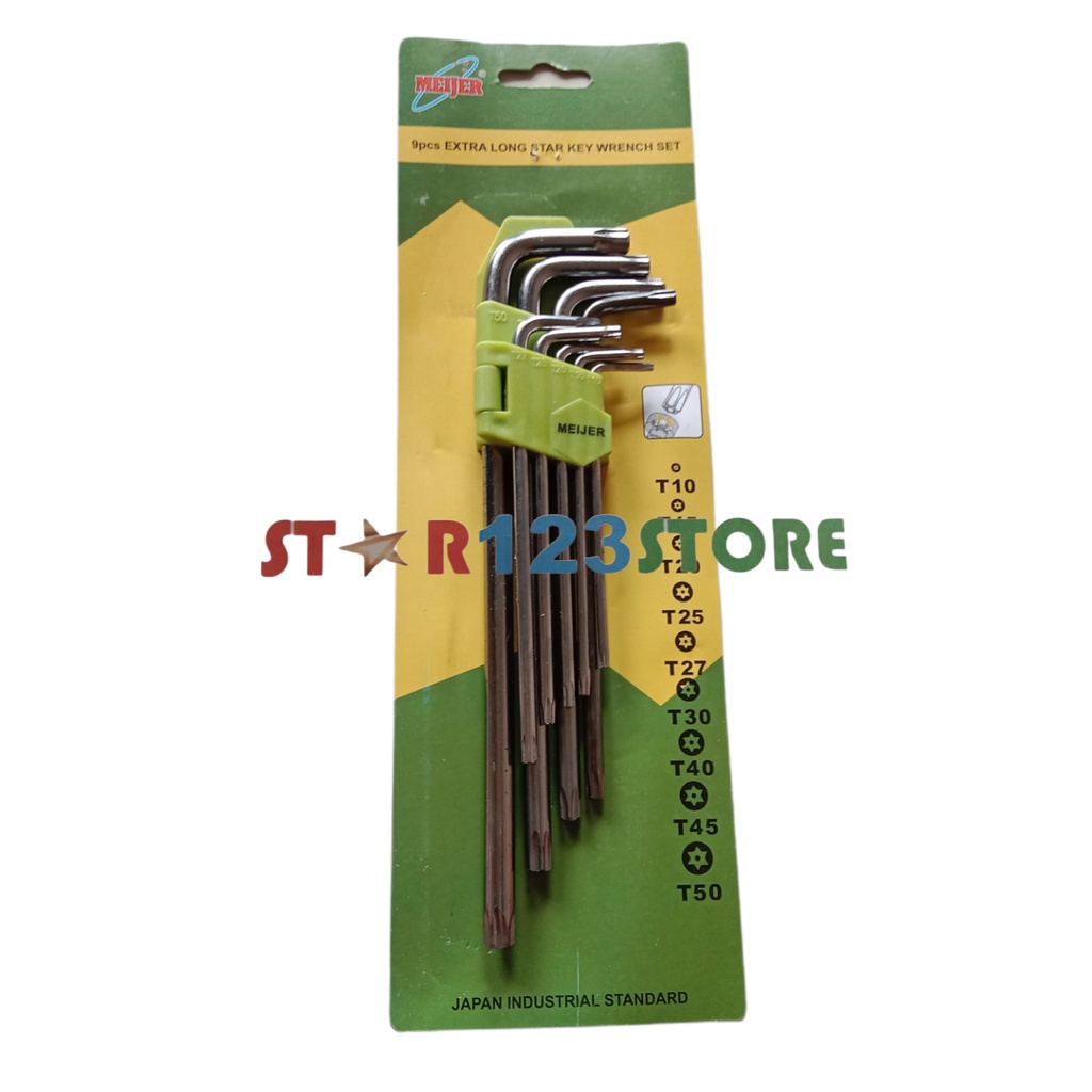 Kunci L Bintang Extra Long Star "MEIJER"