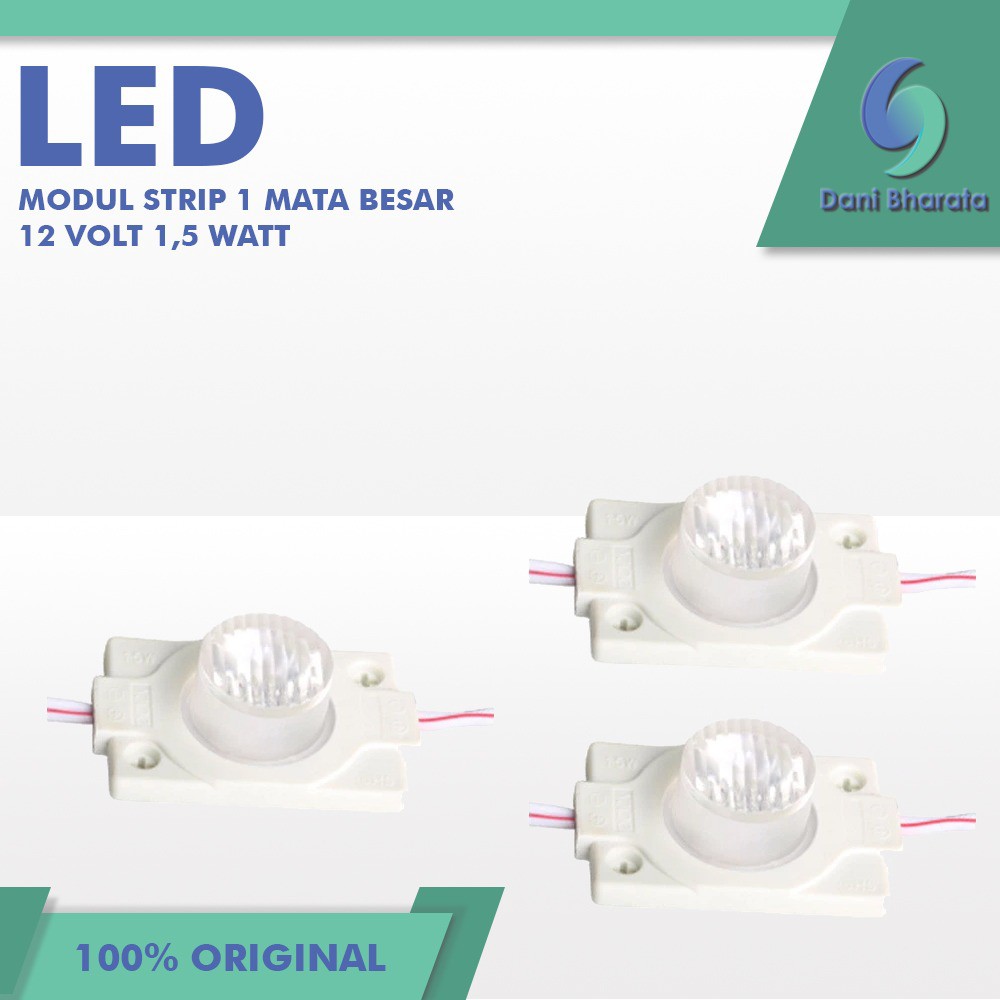 Lampu LED Modul 1.5 Watt 12 Volt / LED Module STRIP 1 Mata BESAR BULAT