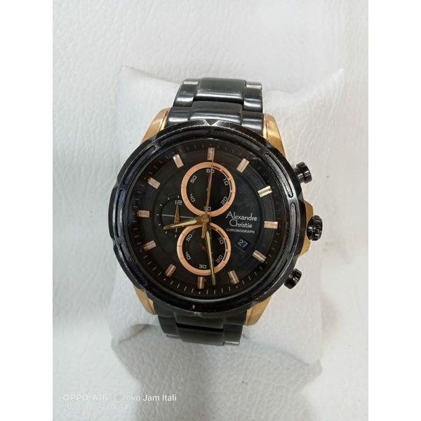 jam pria alexandre christie 6307MC original bekas