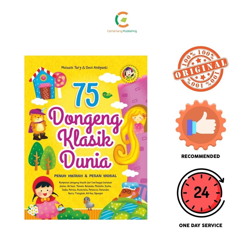 Jual BUKU ANAK - Buku 75 Dongeng Klasik Dunia - Recommended | Shopee ...